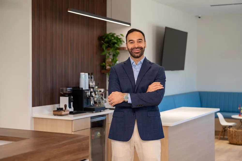 Dr. Mohammed Al-Zainal, a DDS and Orthodontist in Prosper and Colleyville, TX A portrait of Dr. Mo, a board-certified orthodontist in Prosper, TX.